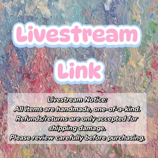 Live Stream: Please adjust the quantity with the prices you purchased.