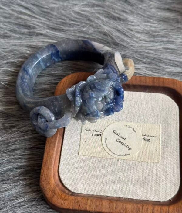 Handcrafted Blue Aventurine Bangle